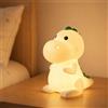 AGSTMG Luce Notturna per Bambini a Forma di Dinosauro - 7 Colori Che Cambiano, Squishy, Lampada da Comodino in Silicone Portatile Ricaricabile Touch