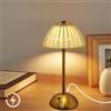 Voltix Lampada da Tavolo Senza Fili Ricaricabile, Abat Jour Comodino Touch Dimmerabile in Metallo, Lampada LED Portatile con 3 Modalità di Colore, Luce Notturna per Camera da Letto, Ristorante, Soggio