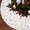 ACTOYS Tappeto Albero di Natale morbido Gonna, bella Copri Base Albero Natale, Copri Albero per Decorazione Natalizia (G-Oro, 120CM)