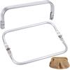 Beebeecraft 2pz Clutch per Borse Uncinetto 25cm Chiusura a Molla per Borse | Borsa a Forma di U Manico Interno Bacio, Chiusure per Borse U in Alluminio, Borsa a Forma di U Manico Interno Bacio