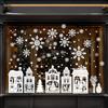 AVAKY Vetrofanie Natalizie per Finestre Grandi, Adesivi Natalizi Stickers Natale Vetrofanie Adesivi Natale, 184 Bianco Decorazioni Natalizie Finestre