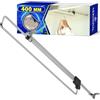 MONTERAL Appendiabiti Estraibile per Armadio 400 mm - Barra Appendiabiti Estensibile Realizzato in Acciaio è Compatibile con Vari Tipi di Guardaroba - Garanzia di 10 Anni - MONTERAL