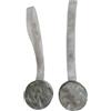 Generico COPPIA DI CALAMITE PER TENDE - SEMPLICI DI FORMA TONDA (stile Madreperla) IN PVC - VARI COLORI (GRIGIO)