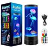 Mineup Lampada Meduse Acquario, lampada da medusa con 17 colori Lampada Medusa Lava, Jellyfish Lava Lamp, Lampada con Meduse in Movimento, Lampada lava per casa camera da letto ufficio regalo