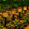 GIGALUMI Luci Solari da Giardino Con Effetto Fiamma - 12 Pezzi Impermeabili per Esterni, Cortile, Patio, Vialetto, Sentiero