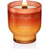 M&SENSE Candela Profumata 270g Caramella Zucca Latte con Stoppino Scoppiettante,75H Dura, Cera di Soia Non Tossico Aromaterapia Candele, Vetro Design Room Decor, Regalo di Lusso per Donne/Natale