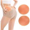 AFLIFLI 1 Paio di Cuscinetti in Silicone per Glutei, Cuscinetti per Fianchi Finti Portatili, potenziatore di Glutei e Inserti Imbottiti Imbottiti, Pesca, 20-40