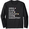 Disney Frozen 2 Name List Maglia a Manica