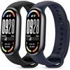 BDIG 2 Pezzi Cinturini Compatibile con Xiaomi Mi Band 10/9/8 Donna e Uomo,Cinturino Remplacement Sportivo Silicone Morbido Traspirante