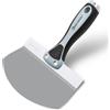 ROLLINGDOG Secchio per cartongesso, 16,5 cm, paletta per fango per cartongesso, intonaco, secchio in acciaio inox, ideale per pulire vernice, malta, mastice, ecc