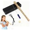 NIRJIK Flauto dolce in legno, flauto per bambini adulti, flauto dolce senza logo cinese, 8 fori, flauto per bambini per principianti, lezioni di musica, flauto con accessori