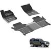 3W Tappetini Adatto a Land Rover Defender 90 L663 2020-2025 2026, Tappetino Antiscivolo per Impermeabili a Copertura Completa Set Adatto a Land Rover Defender 90, Tappeti Auto in TPE