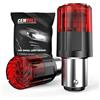 Cenmoll Lampadina LED P21/5W rossa, 3200LM super luminosa 12V-24V 1157 BAY15D 380 P21/5W per luci di retromarcia, freni, indicatori di direzione, luci di posizione e luci diurne, confezione da 2