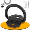 Pamofuper Ancoraggio a muro per moto con viti in acciaio inox 304, anello inclinabile diametro 12 mm, protezione antifurto, ancoraggio per bicicletta (1 pz)