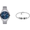 Emporio Armani Orologio Analogico al Quarzo da Uomo con Cinturino in Acciaio Inossidabile AR11541 + T56Emporio Armani Bracciale Uomo Gioielli Trendy cod. EGS2999040