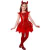 W WIDMANN MILANO Party Fashion - Costume da diavolo per bambini, vestito, costumi di carnevale per bambini per Halloween e Carnevale, Satana, Inferno