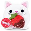 Snackles Love Edition Gattino Peluche 20cm di ZURU - Pupazzo Ultra-Morbido con Accessorio Cioccolato Fragola, da Collezione per Bambini Ragazzi, Idea Regalo