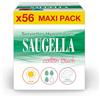 Saugella - Cotton Touch Day - Asciugamani Igienici - Molto assorbenti - Extra sottili - Ipoallergenici con ali - Antiodore - 56 tovaglioli - Set di 4 x 14