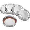 PATIKIL 70mm / 2-3/4 Normale Bocca Ferro Muratura Barattolo Coperchi, 1Set/8pz Split- Tipo Inscatolamento Barattoli Tappi per Cucina Stoccaggio