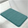 Yimobra Tappetino da bagno antiscivolo, 80 x 50 cm, super assorbimento d'acqua, spesso, lavabile in lavatrice, facile da asciugare tappetino da bagno - blu guscio d'uovo
