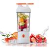 EQURA Frullatore portatile, 750 ml, frullatore portatile per frullati e frullati con 6 lame, mini frullatore ricaricabile USB C, miscelatore per succo di frutta per casa, ufficio, viaggi, palestra (bianco)