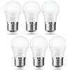 Flaspar Lampadina LED E27 a Sfera 5W Equivalenti a 40W, Lampadine a LED Luce Bianca fredda 6000k 430Lm, P45/G45 Lampadina forma di palla da Golf, Attacco Edison E27, Non Dimmerabile, confezione da 6