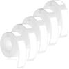 Nogeqi 5 rotoli di etichette per Phomemo D30/D32/D35/Q30/Q30S/Q31, 12 x 40 mm, Thermal Label Tape, nastro termico per etichette, per casa, ufficio, scuola, 160 nastri, bianco
