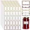 DIPZO Etichette per Vasetti di Marmellata, 510 Pcs Autoadesive Impermeabili per Vasetti di Marmellata, Conserve e Contenitori da Cucina (30 x 50mm)