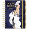 Robert Frederick Claire Coxon, agenda 2026 in stile Art Deco, agenda settimanale con copertina rigida, con schede, appunti, cose da fare e obiettivi, elegante design Art Deco