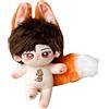 niannyyhouse Bambola di Peluche da 20 cm, Orecchie di Coniglio, Coda di Ragazzo, Corpo umanoide Imbottito, Senza attributo, Abbigliamento indossabile, Regalo per Vestire (2 con Scheletro)