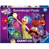 Ravensburger - Puzzle 4 Anni, Giant Floor Puzzle 60 Pezzi, Inside Out 2 - Puzzle Bambini 4 Anni, Collezione Disney, Giochi Educativi e Divertenti, Idee Regalo