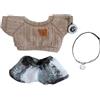 niannyyhouse 10 cm ~ 15 cm 20 cm bambola di peluche vestiti maglioni jeans accessori bambola Dressup (20 cm)