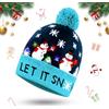 Booaee Cappello di Natale Con Luci LED - Illuminato Babbo Natale per Adulti e Bambini