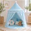 LIONHERZ® IL ORIGINALE Tenda da gioco per bambini, traspirante in cotone e canapa | Castello dei principi con aste in fibra di vetro e borsa per il trasporto | stabile casa da gioco per interni | Tipi