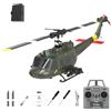 NBJIALIN RC ERA C032 UH-1 Huey Elicottero telecomandato per adulti, 1/48 Sacle 2.4G 6CH Gyro Stabilized Aircraft with Altitude Hold & Optical Flow,3D Stunt Drone (verde)
