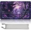 MilkPlaymat MTG Tappetino da gioco - 60 cm x 35 cm, arte originale, antiscivolo TCG, con fondo in gomma e bordi cuciti, Commander TCG Rollbar & Pieghevole tappetino (con zona, mtg49-1)