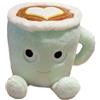 Xshelley 20 cm Latte Peluche Cuscino Cuscino Tazza Caffè Peluche Bambola Cena Caffè Farcito Giocattolo Peluche Decorazione per La Casa Compleanno per Bambini Regalo (Verde)