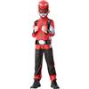 Rubie's Rubies Costume ufficiale Power Rangers, Bestia Morphers, costume da Ranger rosso per bambini, taglia L, 7-8 anni, multicolore, 300458L
