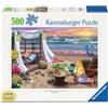 Ravensburger Puzzle 500 Pezzi Serata in Spiaggia - Puzzle Adulti +14 anni, 70 x 50 cm, Puzzle per Adulti, Collezione 500 Pezzi Grandi Facili da Maneggiare