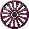 AUTO-STYLE AutoStyle Set di 4 Copricerchi Lemans 15 Pollici Nero/Rosa