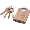 Amtech Am-Tech - Lucchetto Ad Alta Sicurezza Con Grillo In Acciaio Temprato, Larghezza 5 Cm