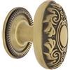 Nostalgic Warehouse Victorian Brass 1 3/4 Cabinet Knob with Rope Rose in Antique Brass