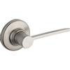 Kwikset 92001-547 200LRL 15 6AL RCS Maniglia per porta con design moderno quadrato sottile per ingresso di casa, corridoio o armadio, nichel satinato