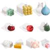 Bangbobi 10 stampi per Candele in Silicone, Kit per la modellazione di Candele, stampi per Candele in Silicone, Kit per la Produzione di Candele e Accessori per Bambini