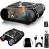 Xilecam Visore Notturno Caccia Include Memoria da 32 GB Binocolo Visione Notturna Binocolo Infrarossi Perfetto per il campeggio, la caccia e l'osservazione notturna. Un regalo perfetto per gli uomini（nero）