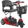 VEVOR Scooter Elettrico Pieghevole a 3 Ruote per Disabili e Anziani, con Autonomia di 20 km, Sedia a Rotelle per Tutti i Terreni con Ruote Antiscivolo, Capacità di Salita di 9° e Carico di 120 kg