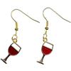 Miniblings orecchini - Miniblings vino bicchiere orecchini bicchiere vino rosso - a mano ho Wine Party Fashion gioielli Celebration