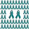 WANDIC Distintivo a spillo, 50 pezzi, 3 x 1,8 cm, colore argento, per sensibilizzazione sulle aggressioni sessuali, per il cancro al fegato, spilla per decorazioni e attività di beneficio pubblico