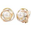 Traveller Orecchini a clip - Perla 10 mm bianco - placcati tricolore - 113955