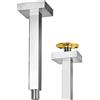 Jacuzzi Braccio doccia a soffitto squadrato 2,5X2,5 cm con fissaggio rinforzato Jacuzzi | rubinetteria lunghezza 20 cm 1111070JA00